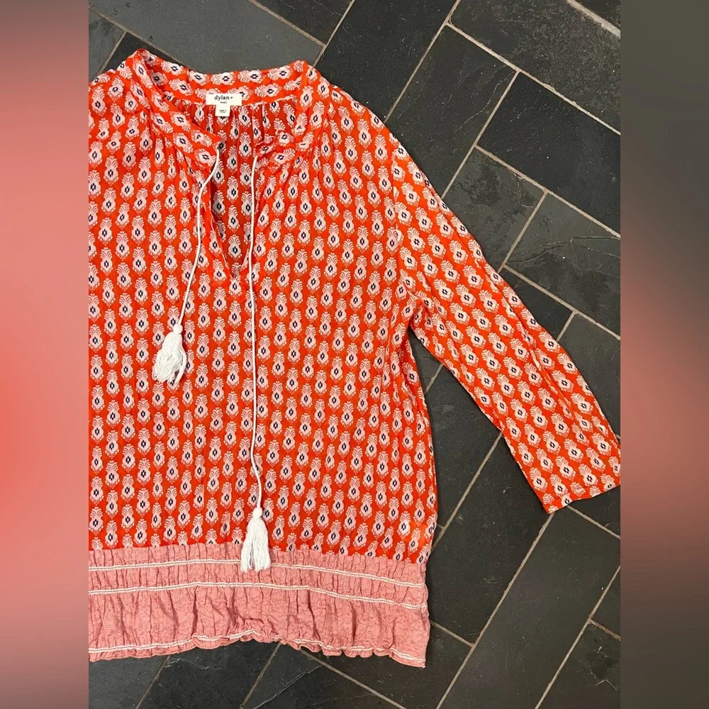 New without tags Dylan Sundance boho peasant top size small - Picture 3 of 3